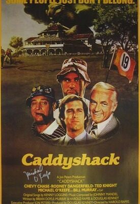 Michael O'Keefe Autographed Caddyshack Poster