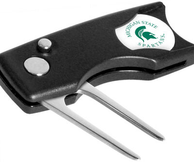 Michigan State Spartans Spring Action Divot Tool with Ball Marker (Set of 2)