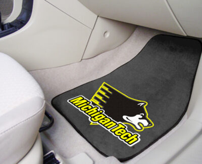 Michigan Tech Huskies 27" x 18" Auto Floor Mat (Set of 2 Car Mats)