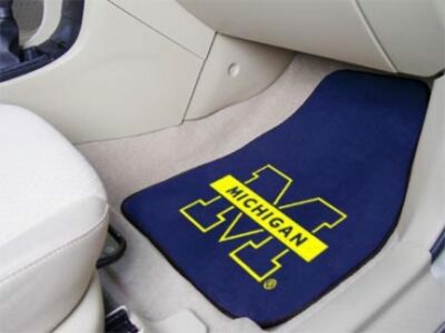 Michigan Wolverines 27" x 18" Auto Floor Mat (Set of 2 Car Mats)