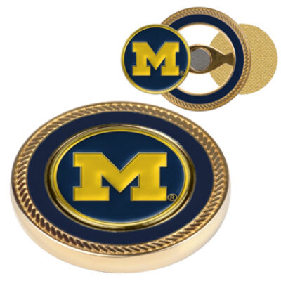 Michigan Wolverines Challenge Coin with Ball Markers (Set of 2)