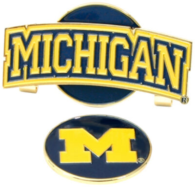 Michigan Wolverines Slider Clip with Golf Ball Marker (Set of 3)