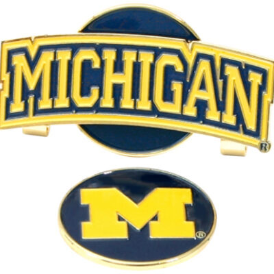 Michigan Wolverines Slider Clip with Golf Ball Marker (Set of 3)