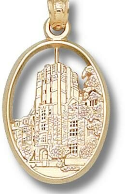 Michigan Wolverines "Union Building" Pendant - 10KT Gold Jewelry