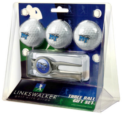 Middle Tennessee State Blue Raiders 3 Ball Golf Gift Pack with Kool Tool