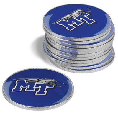 Middle Tennessee State Blue Raiders Golf Ball Marker (12 Pack)