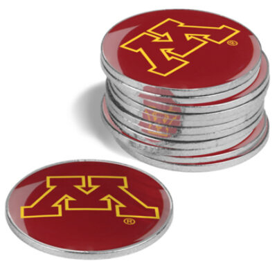 Minnesota Golden Gophers Golf Ball Marker (12 Pack)