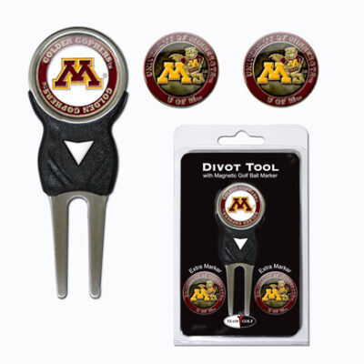 Minnesota Golden Gophers Golf Ball Marker and Divot Tool Pack