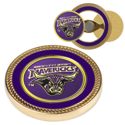 Minnesota State-Mankato Mavericks Challenge Coin with Ball Markers (Set of 2)