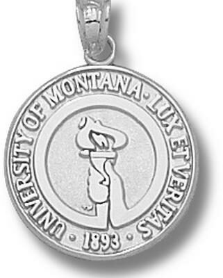 Montana Grizzlies "Seal" Pendant - Sterling Silver Jewelry