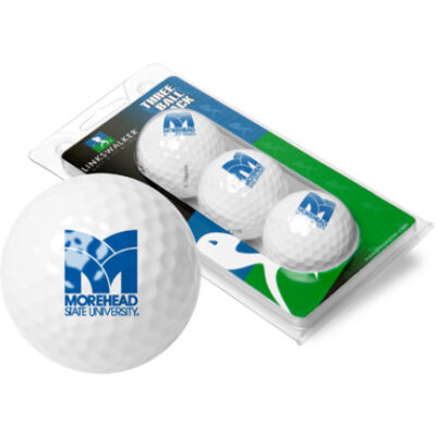 Morehead State Eagles Top Flite XL Golf Balls 3 Ball Sleeve (Set of 3)