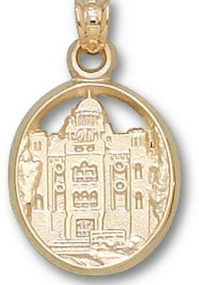 Mount Union Purple Raiders "Chapman Hall" Pendant - 10KT Gold Jewelry