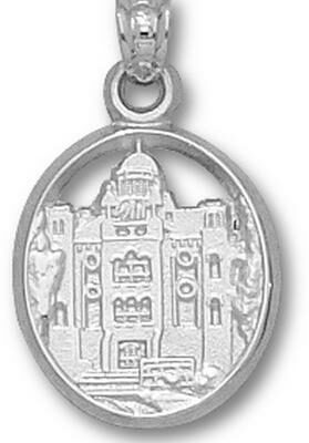 Mount Union Purple Raiders "Chapman Hall" Pendant - Sterling Silver Jewelry