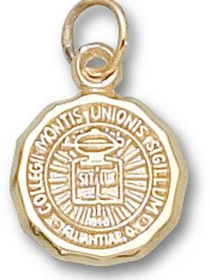 Mount Union Purple Raiders "Seal" 1/2" Charm - 10KT Gold Jewelry