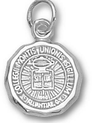 Mount Union Purple Raiders "Seal" 1/2" Charm - Sterling Silver Jewelry