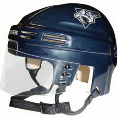 Nashville Predators NHL Authentic Mini Hockey Helmet from Bauer (Blue)