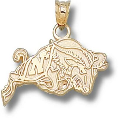 Navy Midshipmen "Action Goat" Pendant - 14KT Gold Jewelry