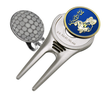 Navy Midshipmen Divot Tool Hat Clip with Golf Ball Marker (Set of 2)