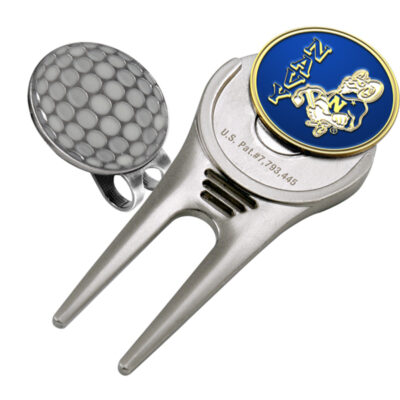 Navy Midshipmen Divot Tool Hat Clip with Golf Ball Marker (Set of 2)