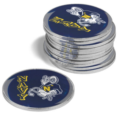 Navy Midshipmen Golf Ball Marker (12 Pack)