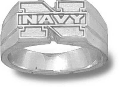 Navy Midshipmen "N Navy" Ladies' Ring Size 7 - Sterling Silver Jewelry