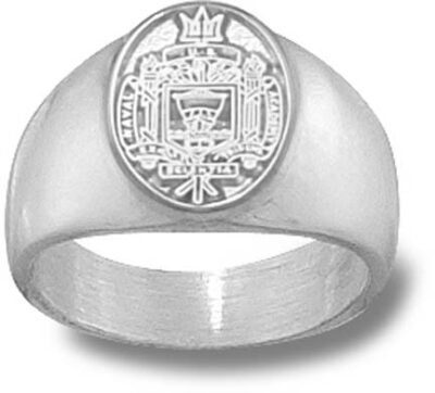 Navy Midshipmen "Seal" Ladies' Ring Size 7 - Sterling Silver Jewelry