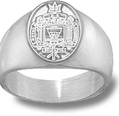 Navy Midshipmen "Seal" Ladies' Ring Size 7 - Sterling Silver Jewelry