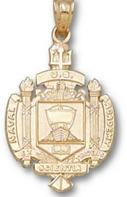 Navy Midshipmen "Seal" Pendant - 14KT Gold Jewelry