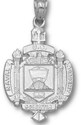 Navy Midshipmen "Seal" Pendant - Sterling Silver Jewelry