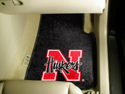 Nebraska Cornhuskers 27" x 18" Auto Floor Mat (Set of 2 Car Mats)