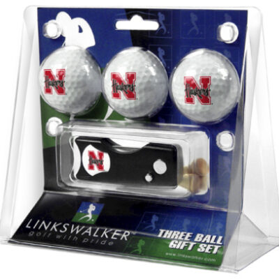 Nebraska Cornhuskers 3 Golf Ball Gift Pack with Spring Action Tool