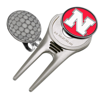 Nebraska Cornhuskers Divot Tool Hat Clip with Golf Ball Marker (Set of 2)