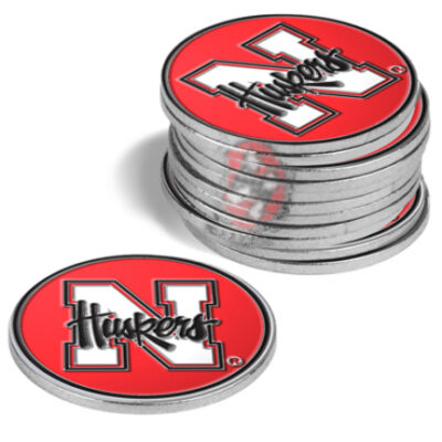 Nebraska Cornhuskers Golf Ball Marker (12 Pack)