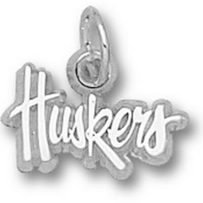 Nebraska Cornhuskers "Huskers" 1/4" Charm - Sterling Silver Jewelry