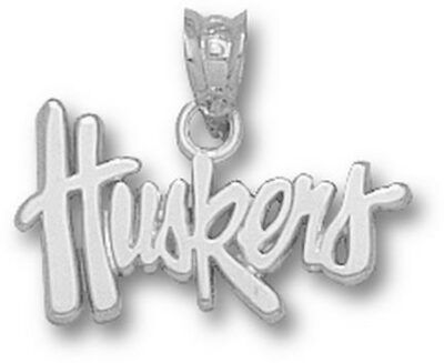 Nebraska Cornhuskers "Huskers" 3/8" Pendant - Sterling Silver Jewelry