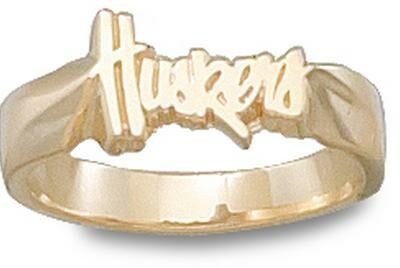 Nebraska Cornhuskers "Huskers" Ladies' Ring Size 7 - 10KT Gold Jewelry