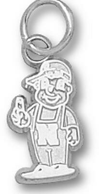 Nebraska Cornhuskers "Lil' Red Mascot" 7/16" Charm - Sterling Silver Jewelry