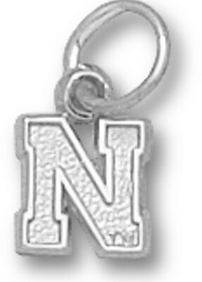 Nebraska Cornhuskers "N" Charm - Sterling Silver Jewelry