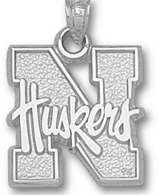 Nebraska Cornhuskers "N Huskers" Pendant - Sterling Silver Jewelry