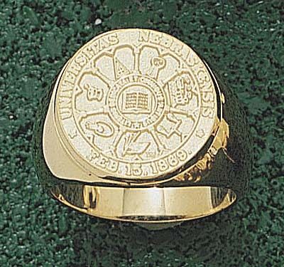 Nebraska Cornhuskers "Seal" Men's Ring Size 10 1/4 - 10KT Gold Jewelry