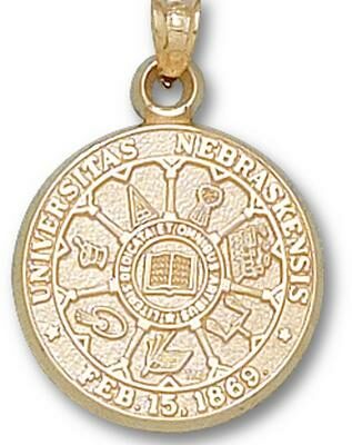 Nebraska Cornhuskers "Seal" Pendant - 10KT Gold Jewelry