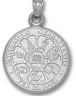 Nebraska Cornhuskers "Seal" Pendant - Sterling Silver Jewelry