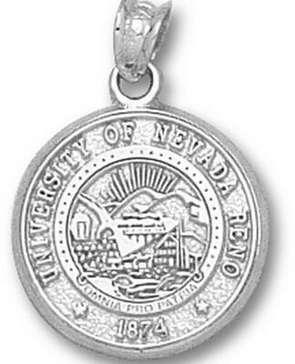 Nevada Wolf Pack "Seal" Pendant - Sterling Silver Jewelry