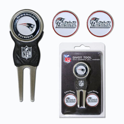 New England Patriots Signature Divot Tool Golf Gift Pack