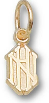 New Hampshire Wildcats "NH" 5/16" Charm - 14KT Gold Jewelry