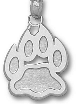 New Hampshire Wildcats New "Paw" 5/8" Pendant - Sterling Silver Jewelry