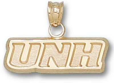 New Hampshire Wildcats New "UNH" 1/4" Pendant - 14KT Gold Jewelry