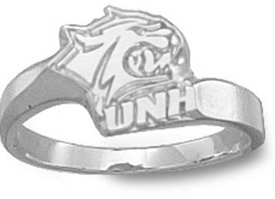 New Hampshire Wildcats "UNH Wildcat Head" Ladies' Ring Size 6 1/2 - Sterling Silver Jewelry