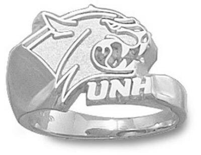 New Hampshire Wildcats "Wildcat Head" Ladies' Ring Size 6 1/2 - Sterling Silver Jewelry