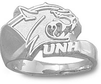 New Hampshire Wildcats "Wildcat Head" Ladies' Ring Size 6 1/2 - Sterling Silver Jewelry